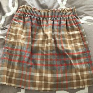 J. Crew Plaid Skirt